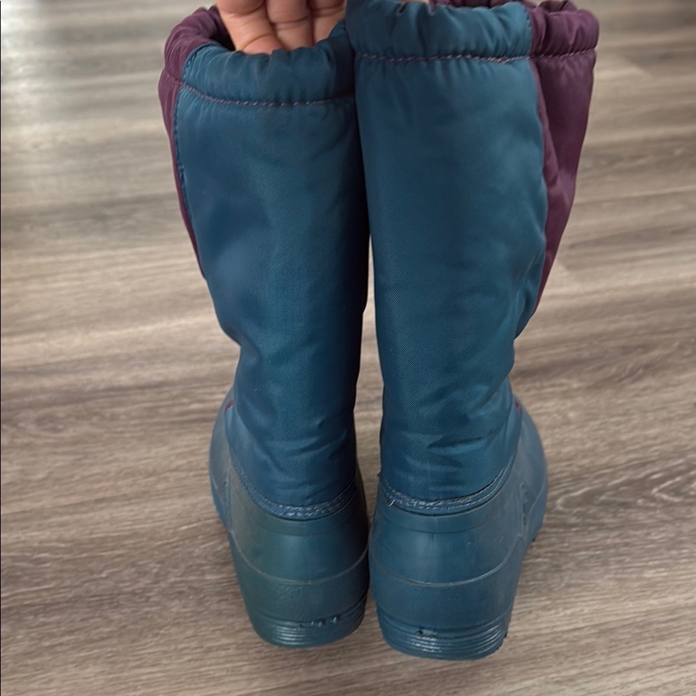 Sorel Kids Teal & Purple Winter Boots 6 Canadian original Waterproof RETRO - Picture 7 of 8
